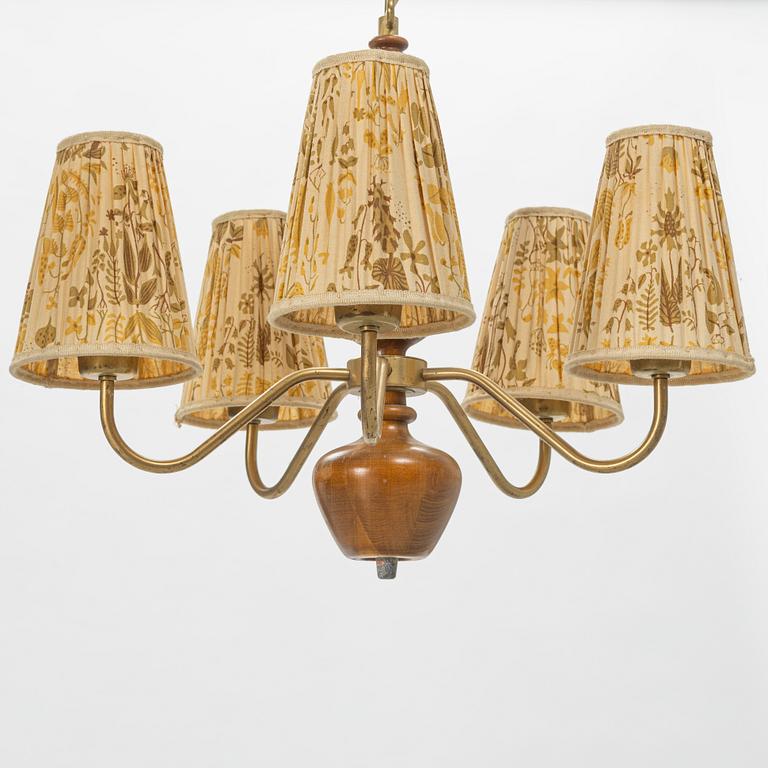 Hans Bergström, taklampa, modell 115, Swedish Modern, Ateljé Lyktan, 1940-tal.