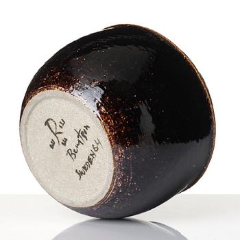Hertha Bengtson, vase, unique, stoneware, Rörstrand Atelier, 1964.