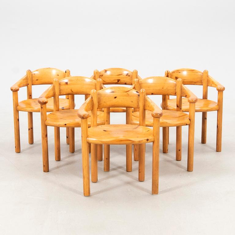 Rainer Daumiller, armchairs, 6 pcs, Denmark 1960s/70s.