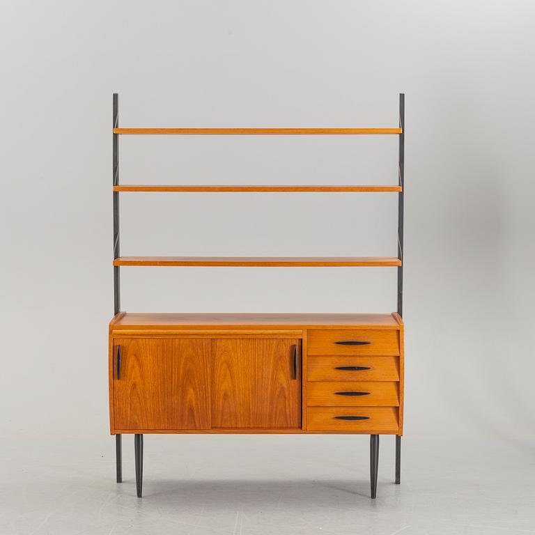 A teak veneered bookcase, 1950's.