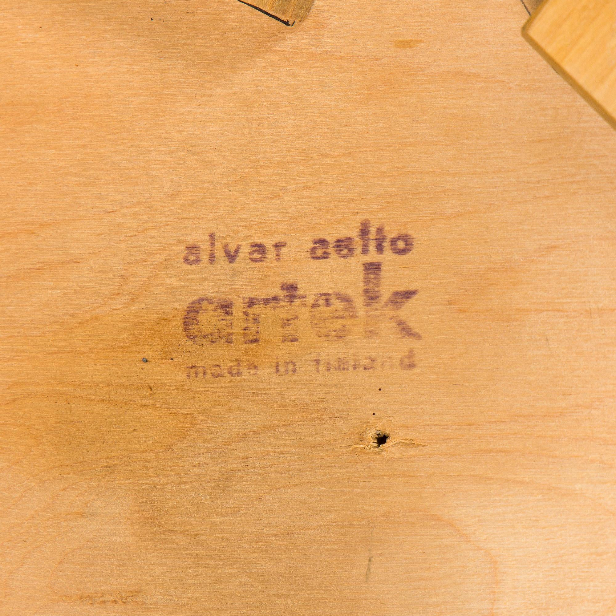 Alvar Aalto, tuoleja 6 kpl, malli 66, Artek, 1900-luvun loppu.