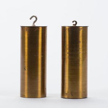 VÄGGPENDYL, lodregulator, oscariansk, 1800-talets slut.