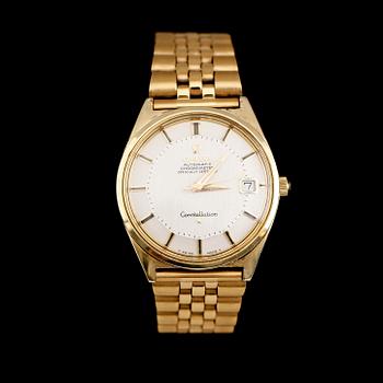 ARMBANDSUR, guld på stål, Omega Automatic Chronometer Officially Certified, Constellation.