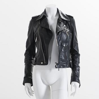 SKINNJACKA, Dsquared, bikermodell.