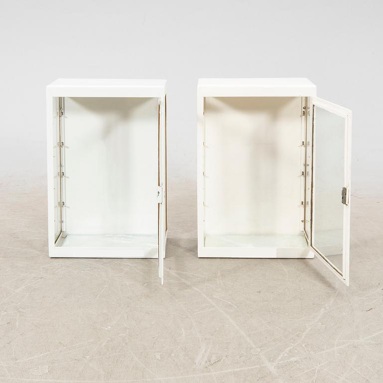 Medical cabinet a pair of Central European mid-20th century.