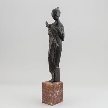 Jan Hána, after. Sculpture. Signed. Bronze. Height 54.5 cm (including base).