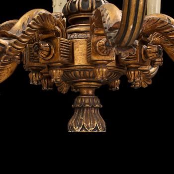 TAKLAMPA, Louis XVI-stil, tidigt 1900-tal. Höjd ca 82 cm.