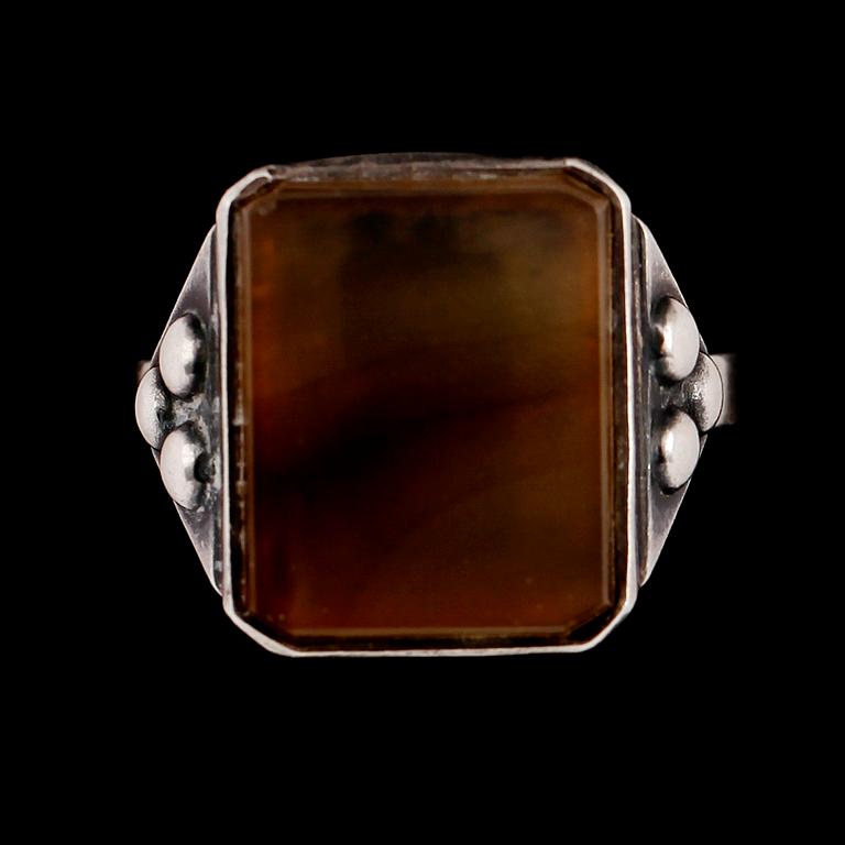 RING, ÖRHÄNGEN SAMT ÖRHÄNGE, silver, Ryssland, 1900-talets andra hälft.