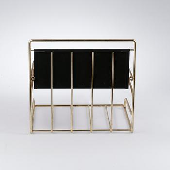 TELEFONHYLLA, plåt och mässing, 1900-tal.