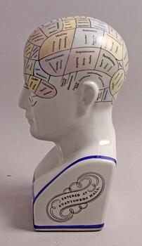 FIGURIN, porslin. Phrenology. 1900/2000-tal.