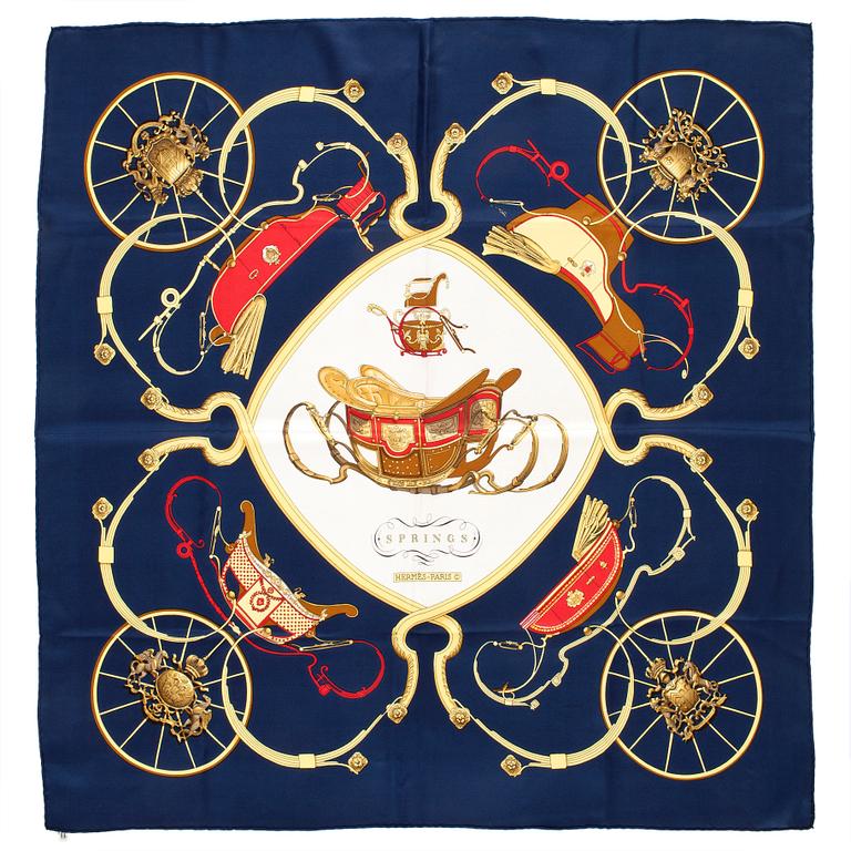 HERMÈS, scarf, "Springs".