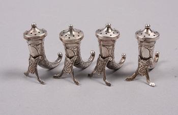 SALTKAR, 4 st, sterlingsilver, Norge.