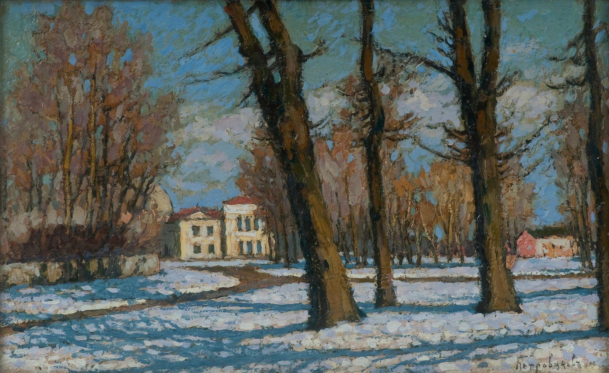 Piotr Ivanovich Petrovitchev, MANOR IN SPRING SUNSHINE.