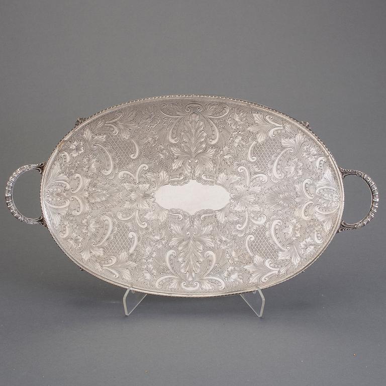 BRICKOR, 4 stycken, nysilver, bla Sheffield, England, 1900-tal.