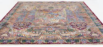 Carpet, Figural Kashmar, approx. 380 x 295 cm.
