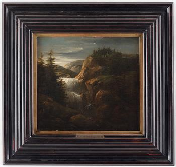 Allaert van Everdingen, Landscape with a waterfall.