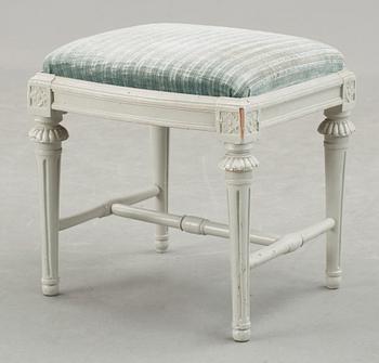 TABURETT, gustaviansk, 1700-tal.