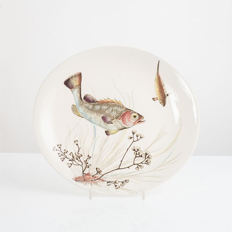 Fish service, 13 pieces, earthenware, "Fish", Johnson Bros, England.