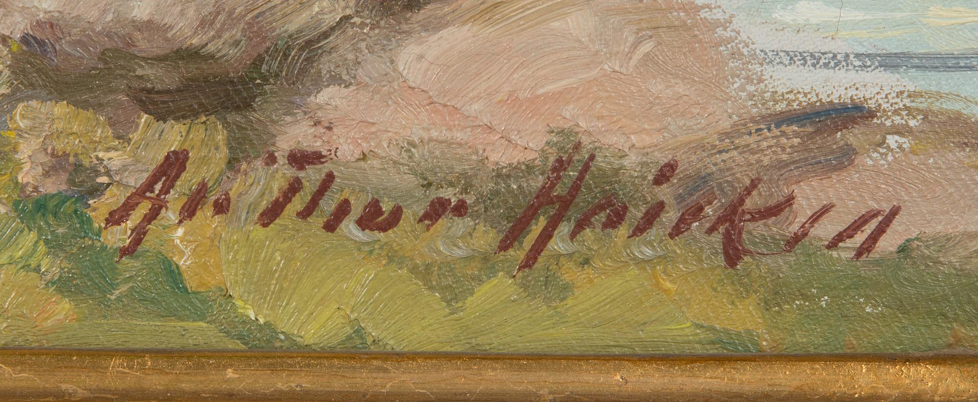 Arthur Heickell, öljy kankaalle, signeerattu.