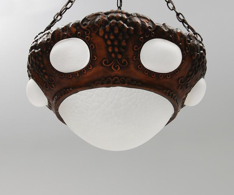 TAKLAMPA, tidigt 1900-tal. Höjd ca 75 cm.