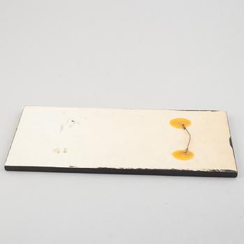 Börje Skohg, four stoneware wall reliefs, Gustavsberg & Gustavsbergs Studio, Sweden, 1970's/80's.