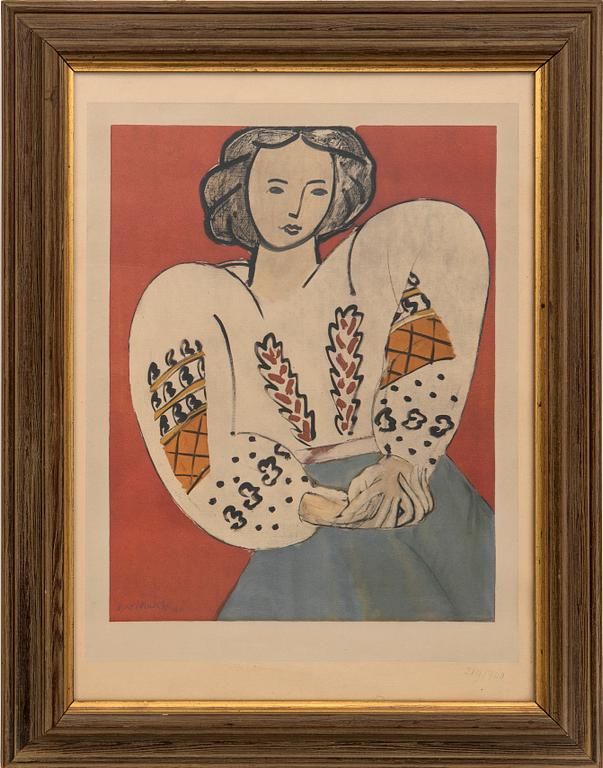 Henri Matisse, efter, "La Blouse Paysanne".