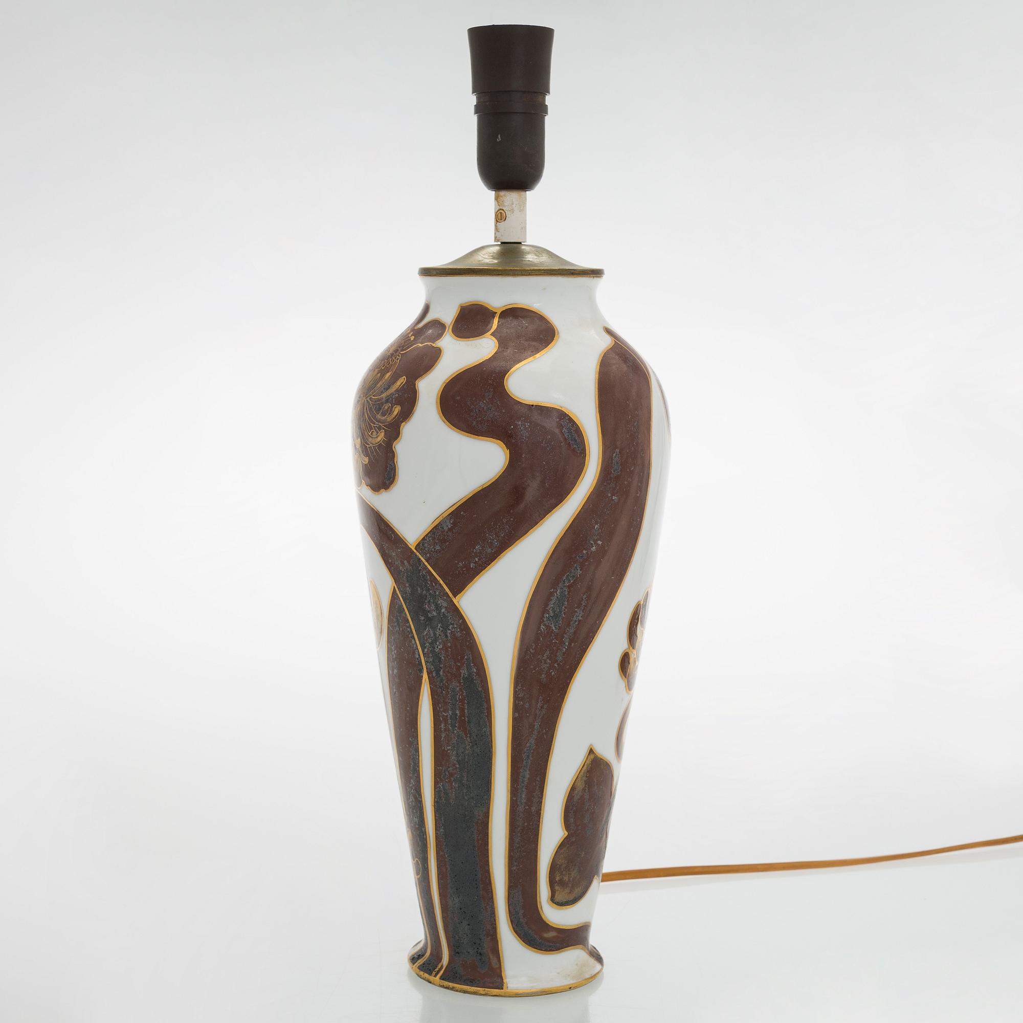 Thure Öberg, bordslampa, signerad T. Ö. Arabia.