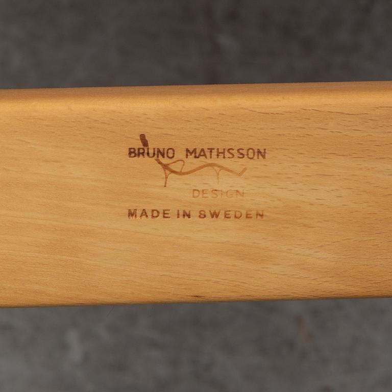 Four 'Eva' lounge chairs by Bruno Mathsson, for Firma Karl Mathsson, 1960' and 70's.