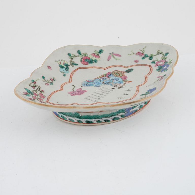 Tazza, porslin, Kina, sent 1800-tal.