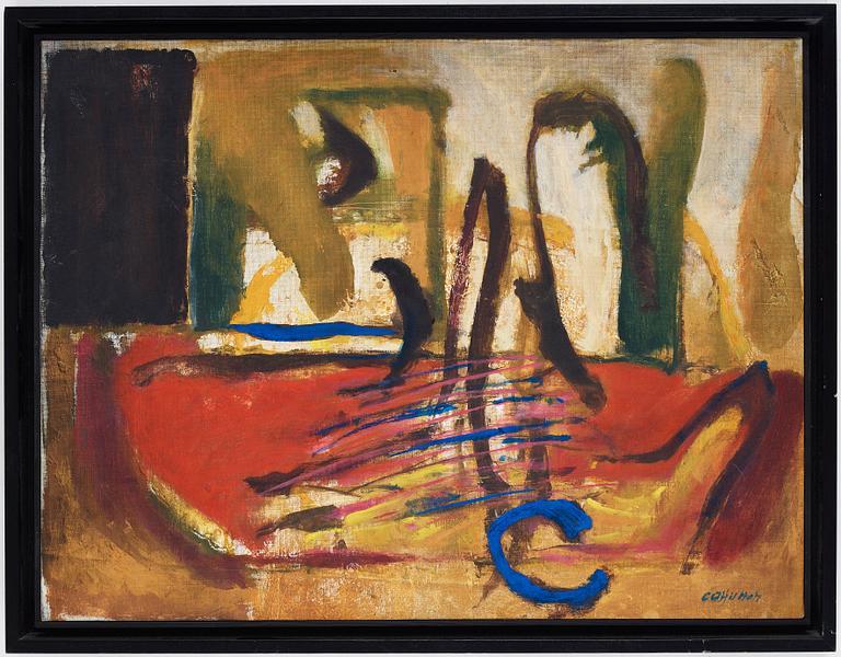 CO HULTÉN, oil on canvas, signed and dated 1963.