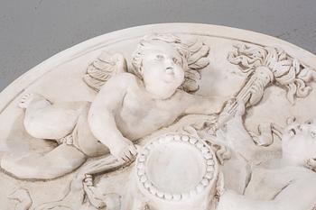 A stucco ornament in plaster, second half of the 20th century.