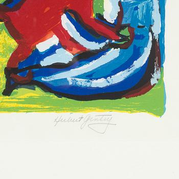 Herbert Gentry, silkscreen in colours, signed 128/150.