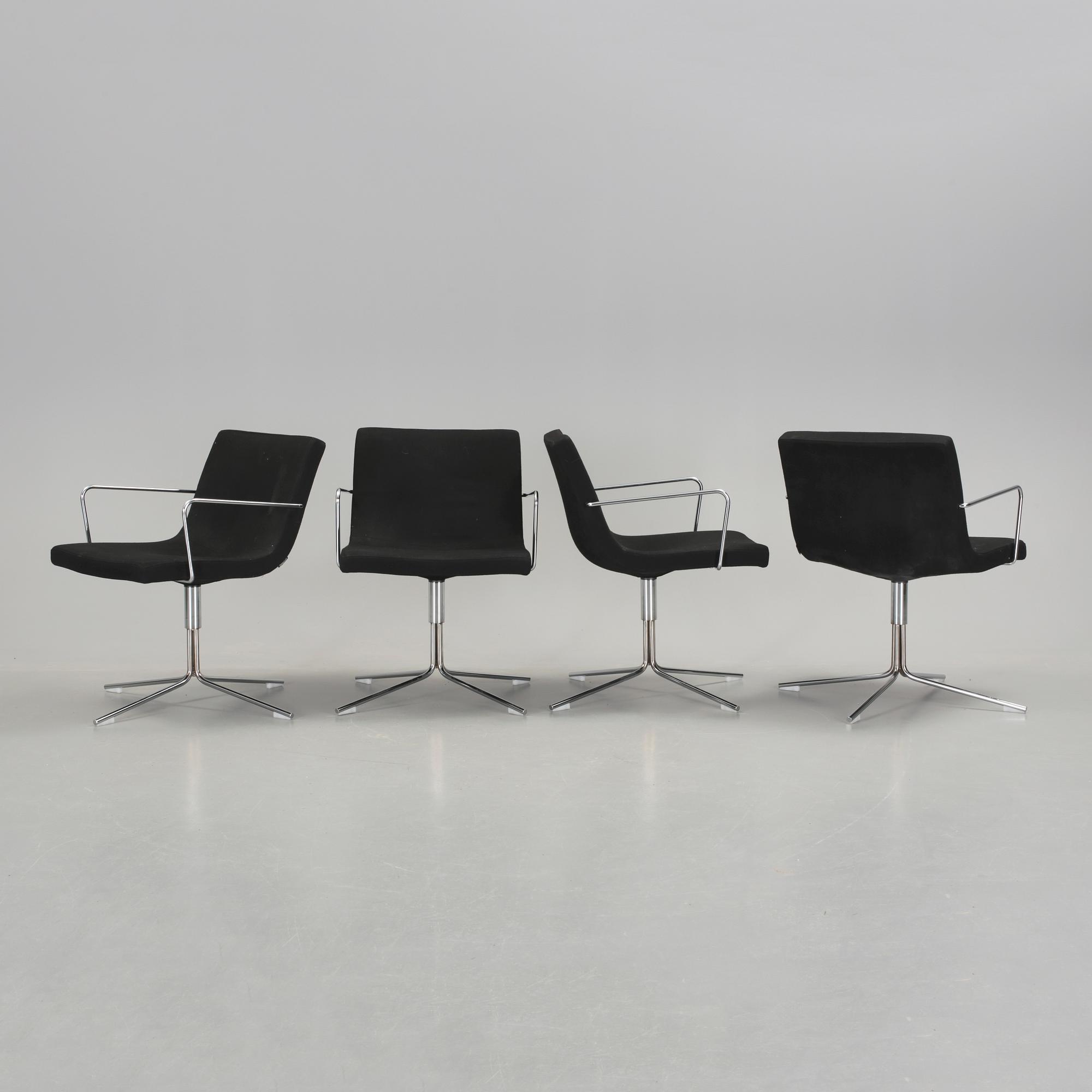 KARMSTOLAR, 4 st. "Bond", formgivna av Jean -Marie Massaud, Offecct, 2000-tal.