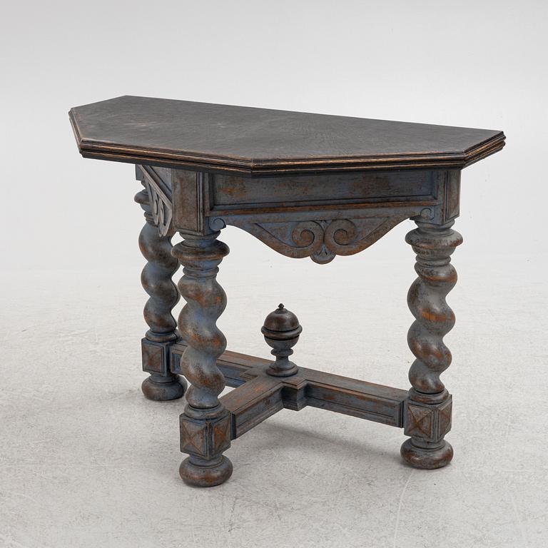 A Baroque style table, late 19th Century.