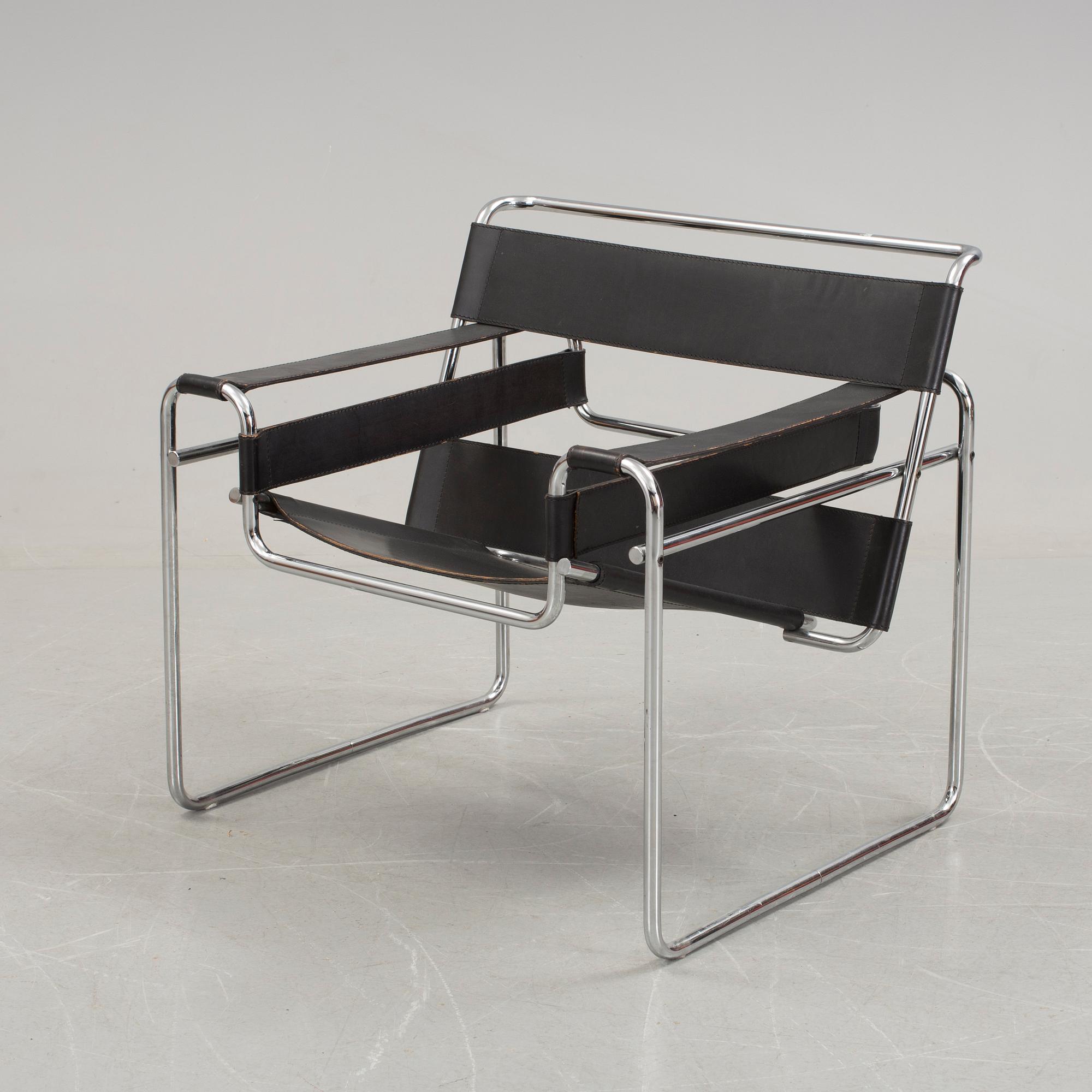 A "Wassily" chair by Marcel Breuer, Gavina, 1970s.
