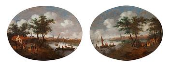 286. Willem van Drielenburgh Follower of, Views at Dortrecht.