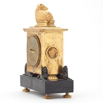 A French Empire early 19th century mantel clock.