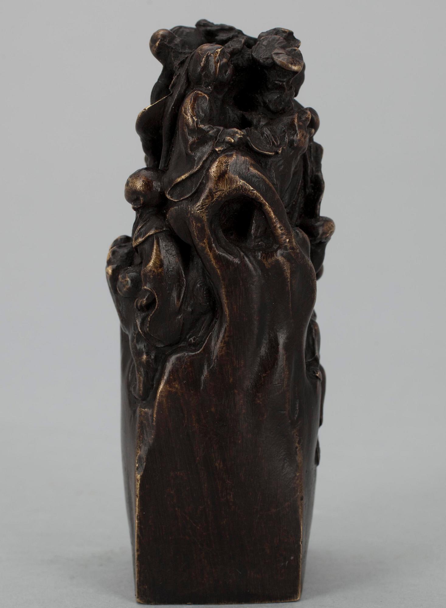 SKULPTUR, brons, sign. Fabr.C.F. Woerffel.