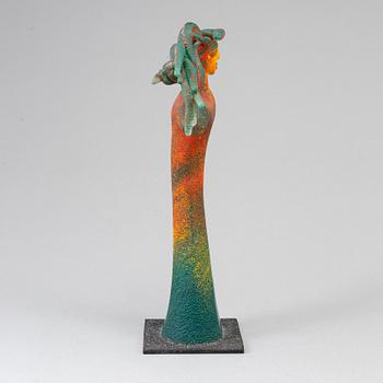 KJELL ENGMAN, glass sculpture, Kosta Boda, signed.