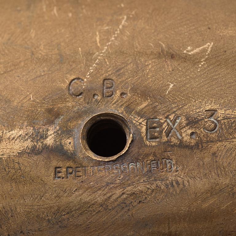 Christian Berg, CHRISTIAN BERG, Blasted and polished bronze, Signed C.B. Copy no 3. The motif conceived 1965.