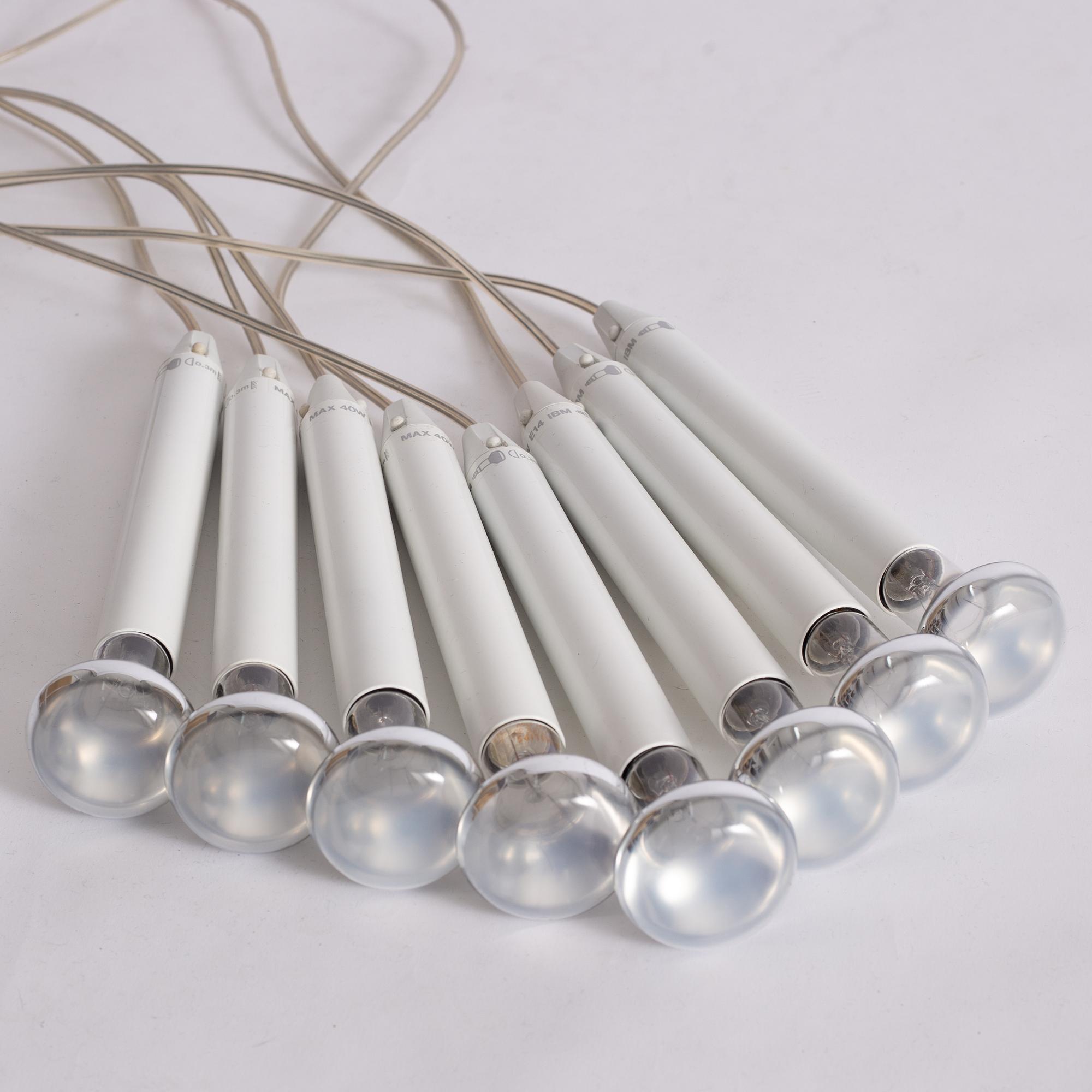 Achille & Pier Giacomo Castiglioni, a ceiling lamp, 'Fuchsia 8', Flos, Italy.