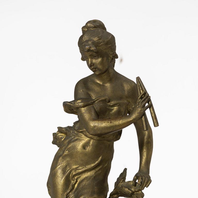 A mantle clock, France, circa 1900.