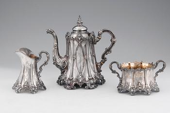 62. A TEA SERVICE, 3 PCS.