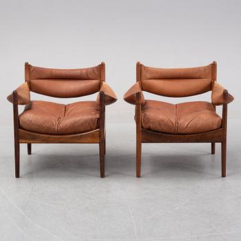 Kristian Vedel, a pair of rosewood 'Modus' easy chairs, Søren Willadsen Möbelfabrik, Denmark, 1960's.