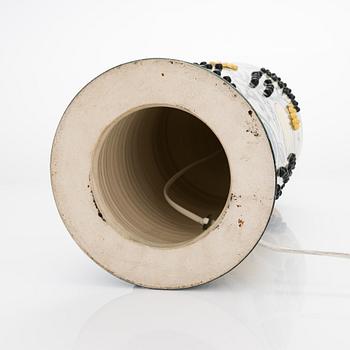 Birger Kaipiainen, a stoneware table lamp, signed Kaipiainen.