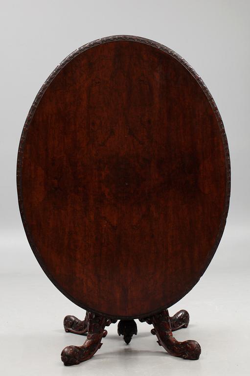 FÄLLBORD/MATBORD, senempire, 1800-talets andra hälft.