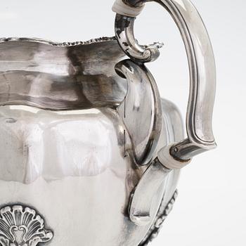 A mid-19th-century silver heated beverage dispenser, maker's mark of Adolf Sper, Saint Petersburg, 1843.