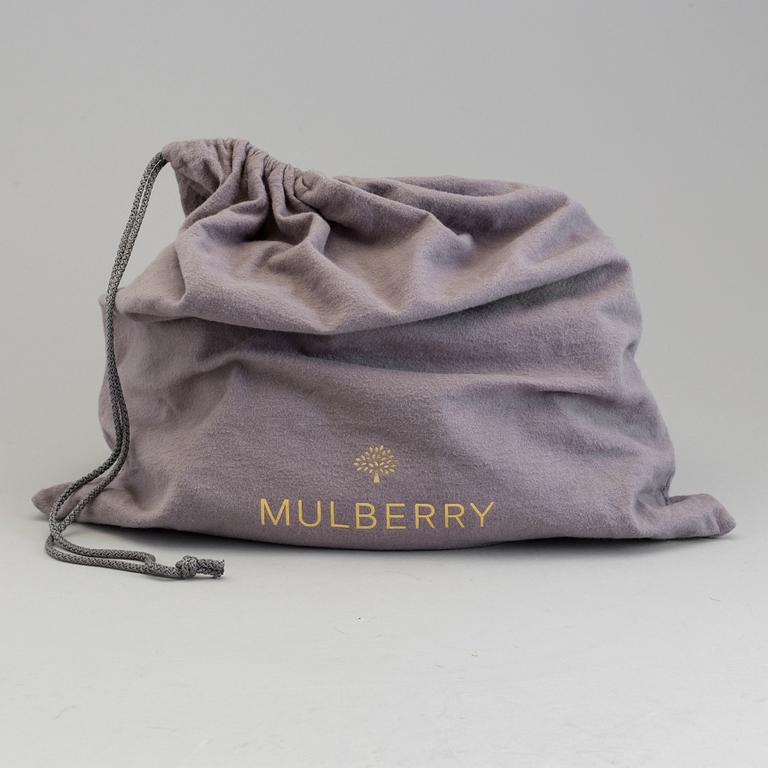 MULBERRY, a poppy red leather 'Alexa' bag.