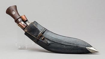 KUKRI, orientalisk, för engelska armen/Gurkhasoldater, 1900-talets första hälft.