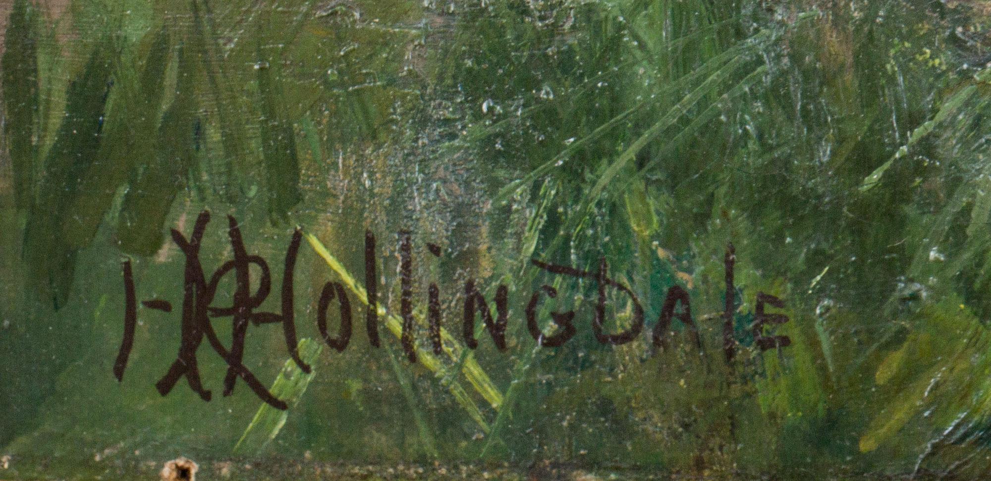 HORACIO R HOLLINGDALE, olja på duk. Signerad.